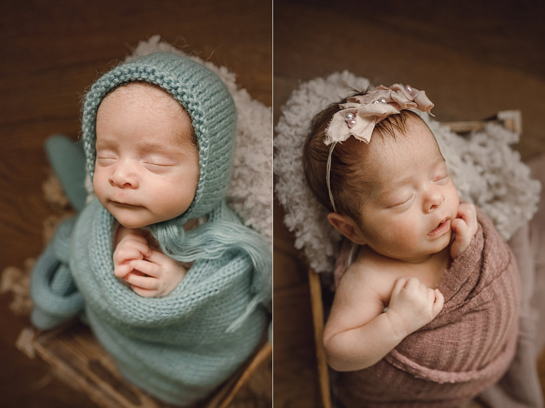 Twin Newborn Portraits in Memphis, TN
