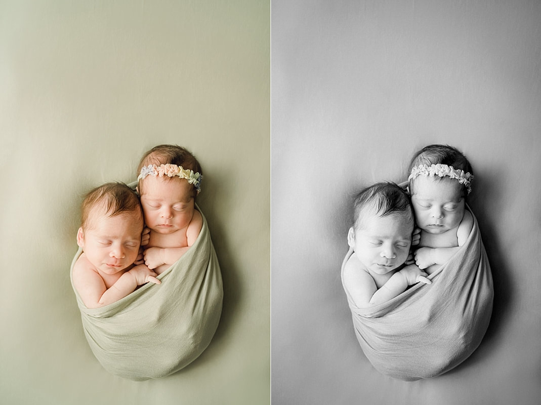 Twin Newborn Portraits in Memphis, TN