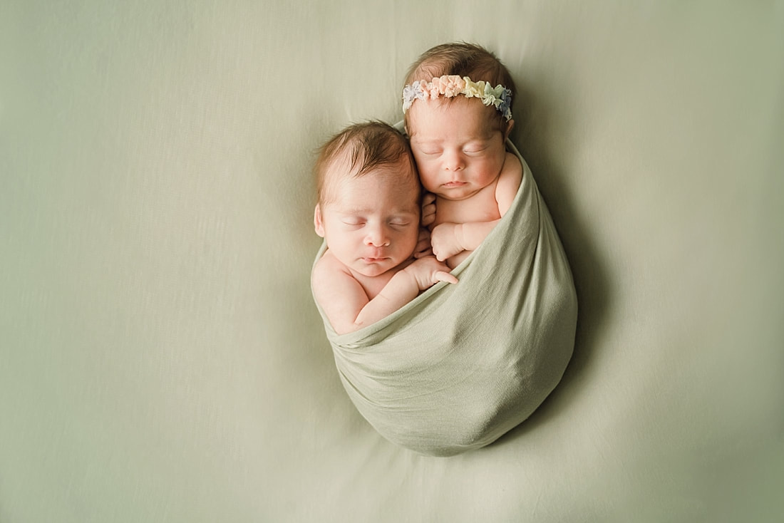Twin Newborn Portraits in Memphis, TN