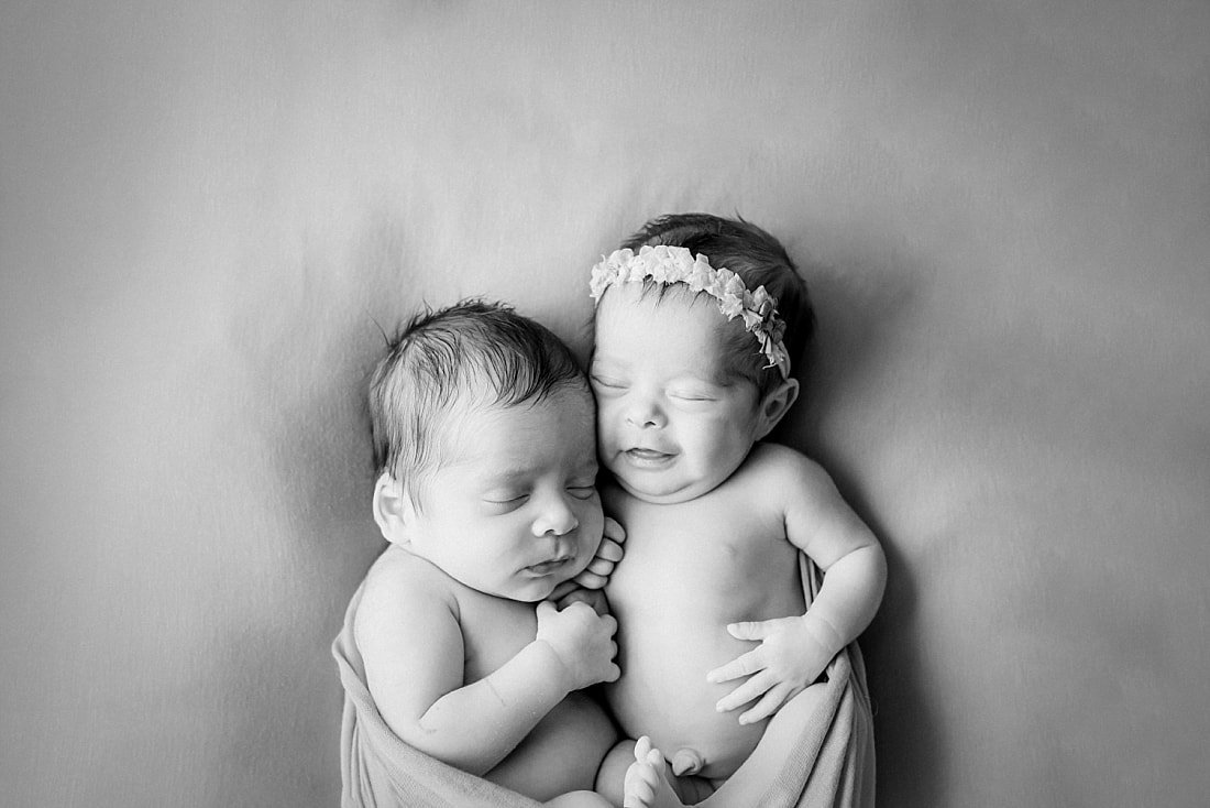Twin Newborn Portraits in Memphis, TN