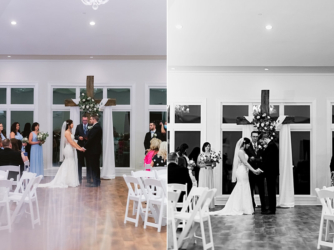 wedding ceremony at Orion Hill in Arlington, TN