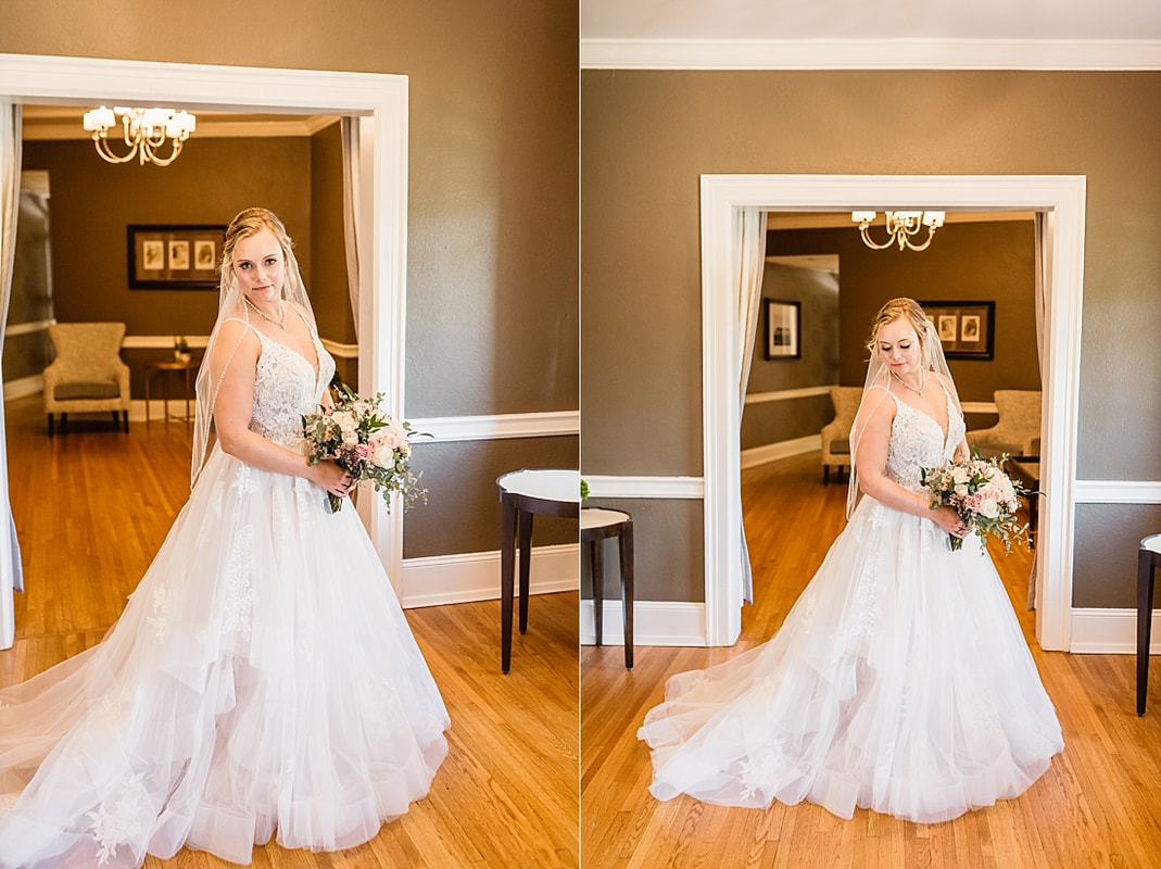 Bridal portriat + Pink Palace Wedding + Memphis, TN