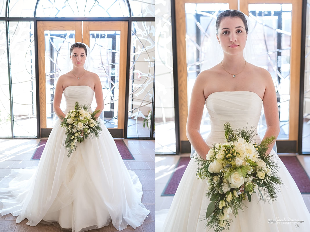 bridal portraits at St. Francis of Assisi Catholic Church