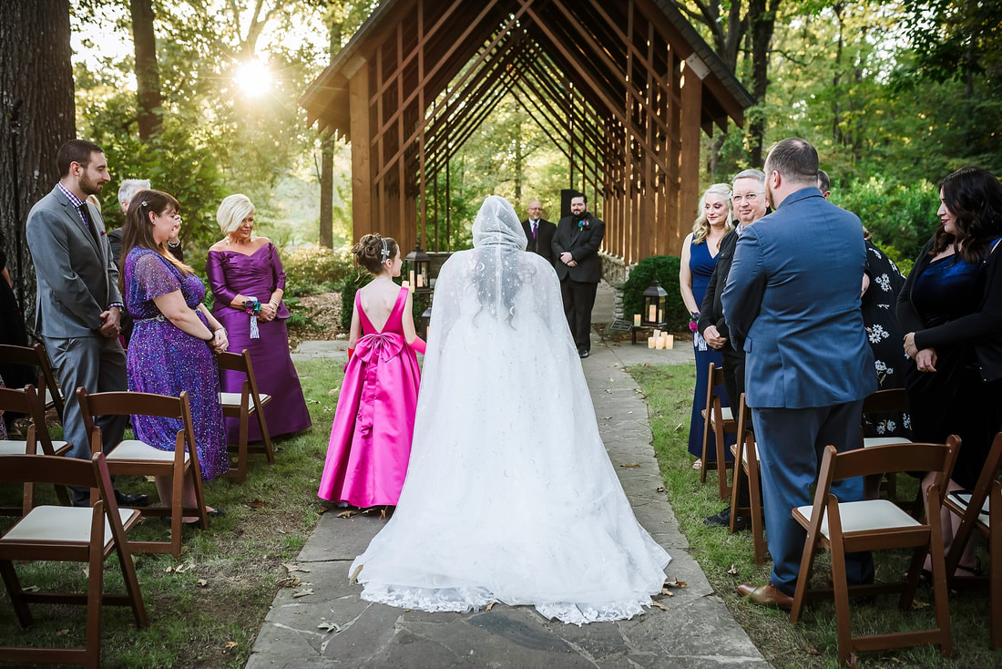 Wedding Ceremony at the Blekken Pavilion Memphis Botanic Garden
