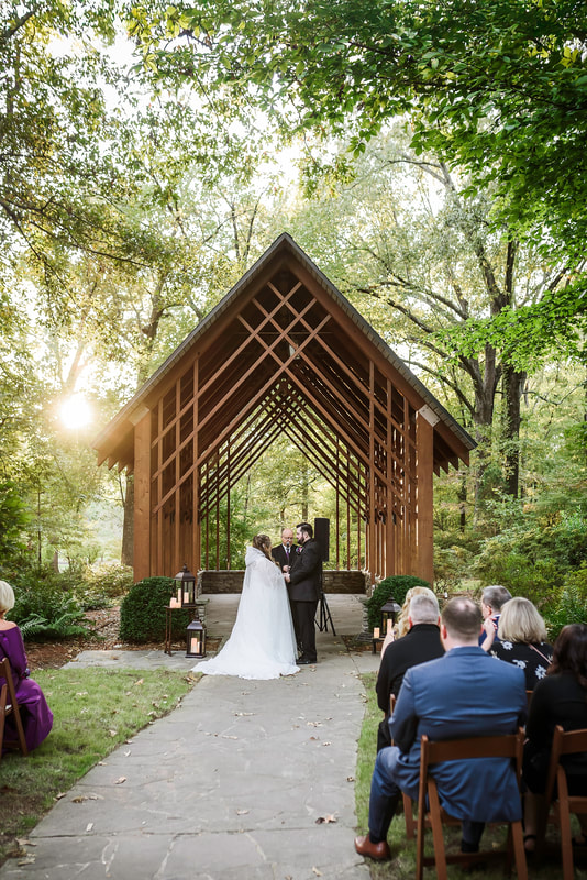 Wedding Ceremony at the Blekken Pavilion Memphis Botanic Garden