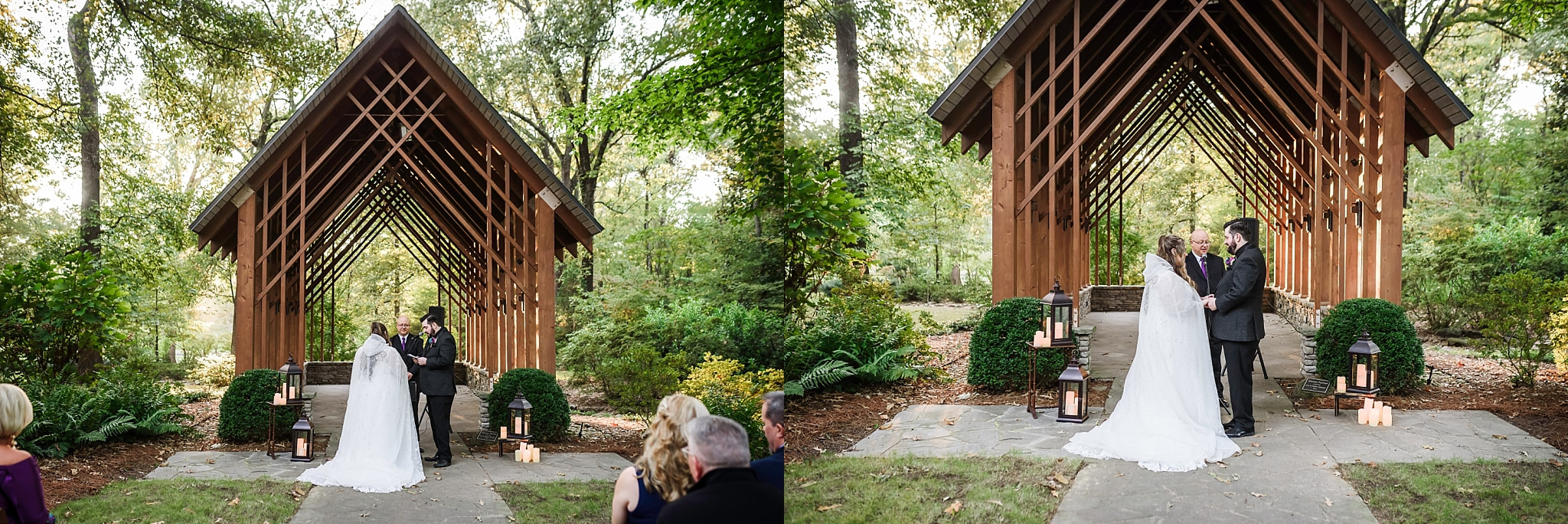 Wedding Ceremony at the Blekken Pavilion Memphis Botanic Garden
