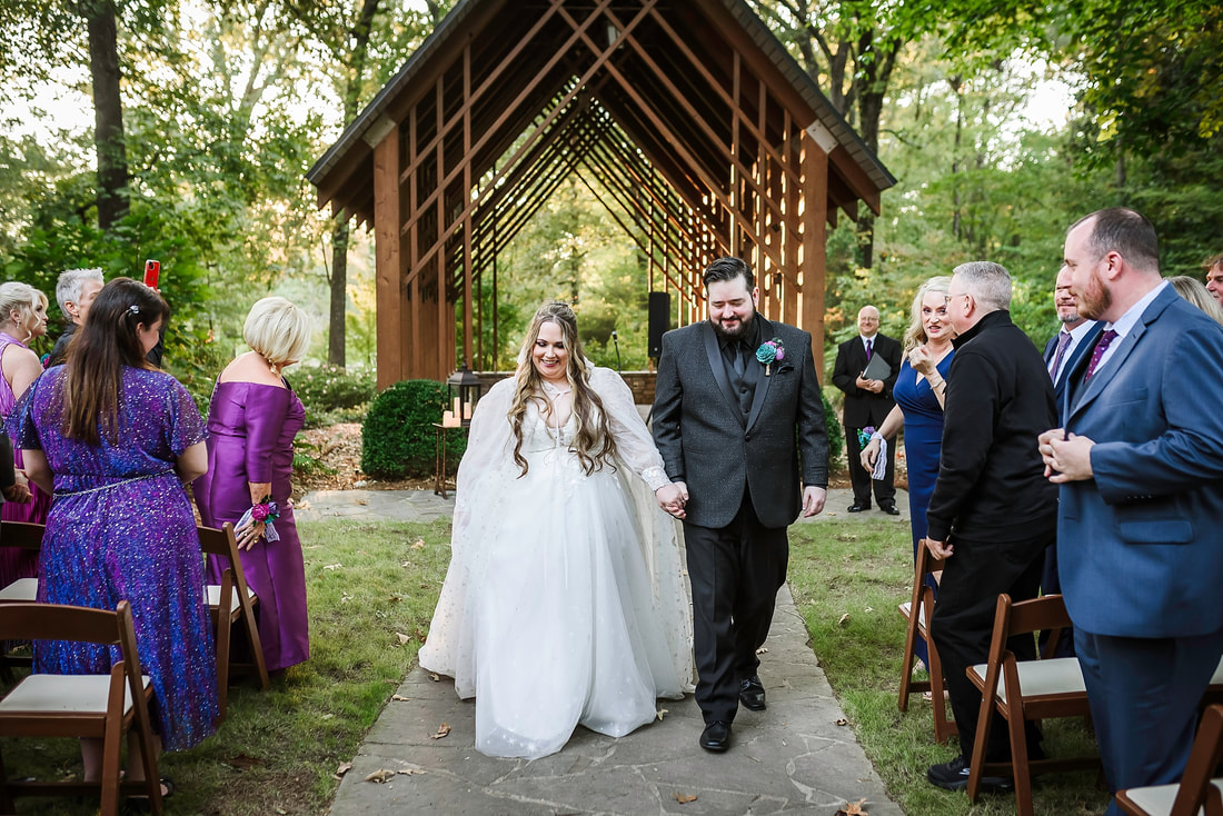 Wedding Ceremony at the Blekken Pavilion Memphis Botanic Garden