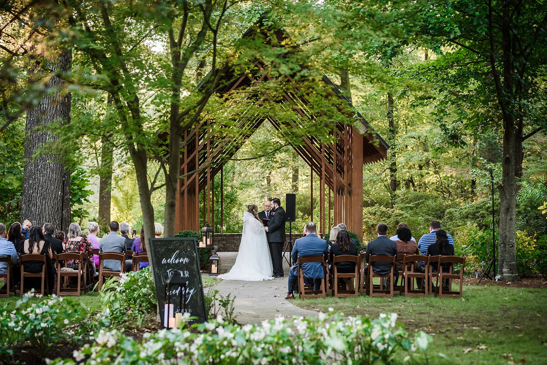 Wedding Ceremony at the Blekken Pavilion Memphis Botanic Garden