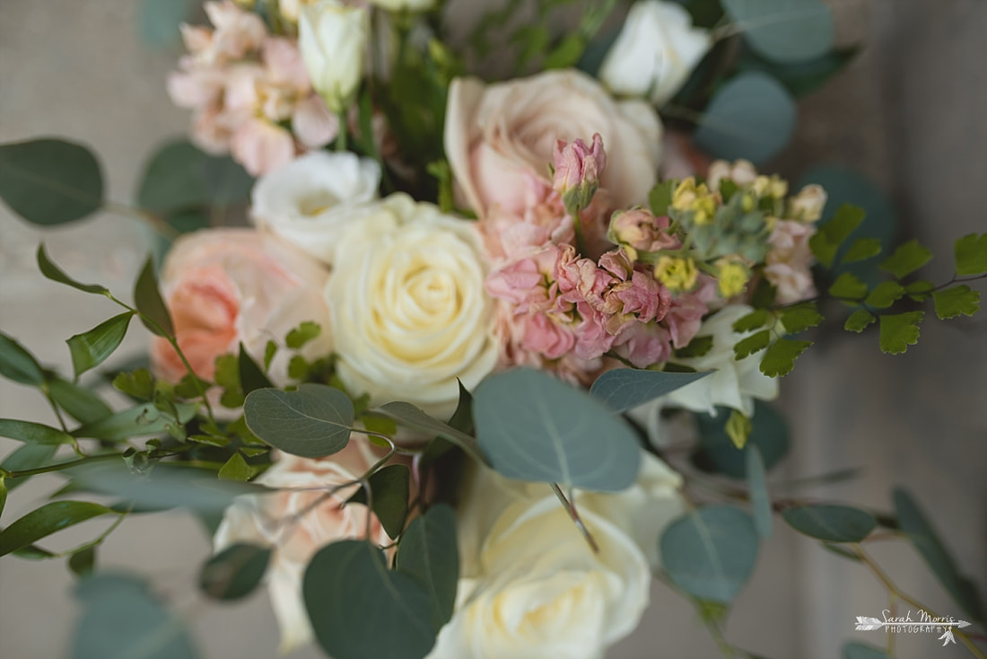 Bridal bouquet, made by Kacie Cooper at Annunciation Greek Orthodox Church in Memphis, TN