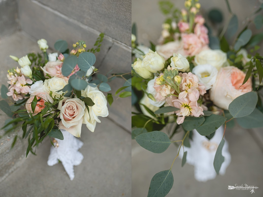 Bridal bouquet, made by Kacie Cooper at Annunciation Greek Orthodox Church in Memphis, TN