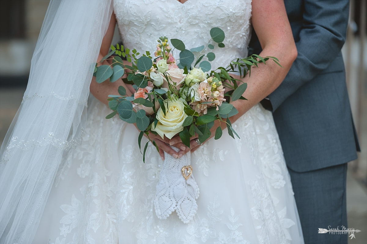 Bride and Groom at Annunciation Greek Orthodox Church in Memphis, TN