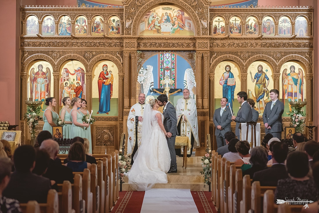 wedding at Annunciation Greek Orthodox Church in Memphis, TN